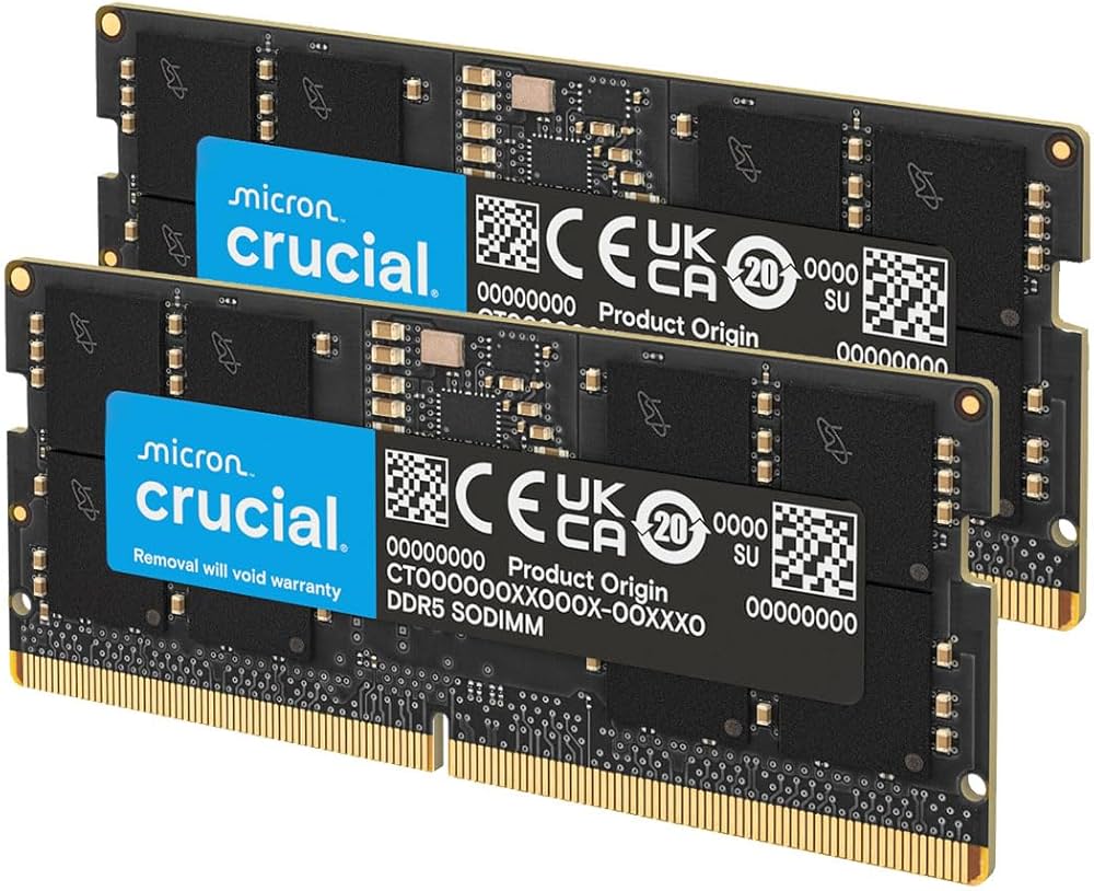 Crucial DDR5 SDRAM 16GB CL40 Icke-ECC SO DIMM 262-PIN