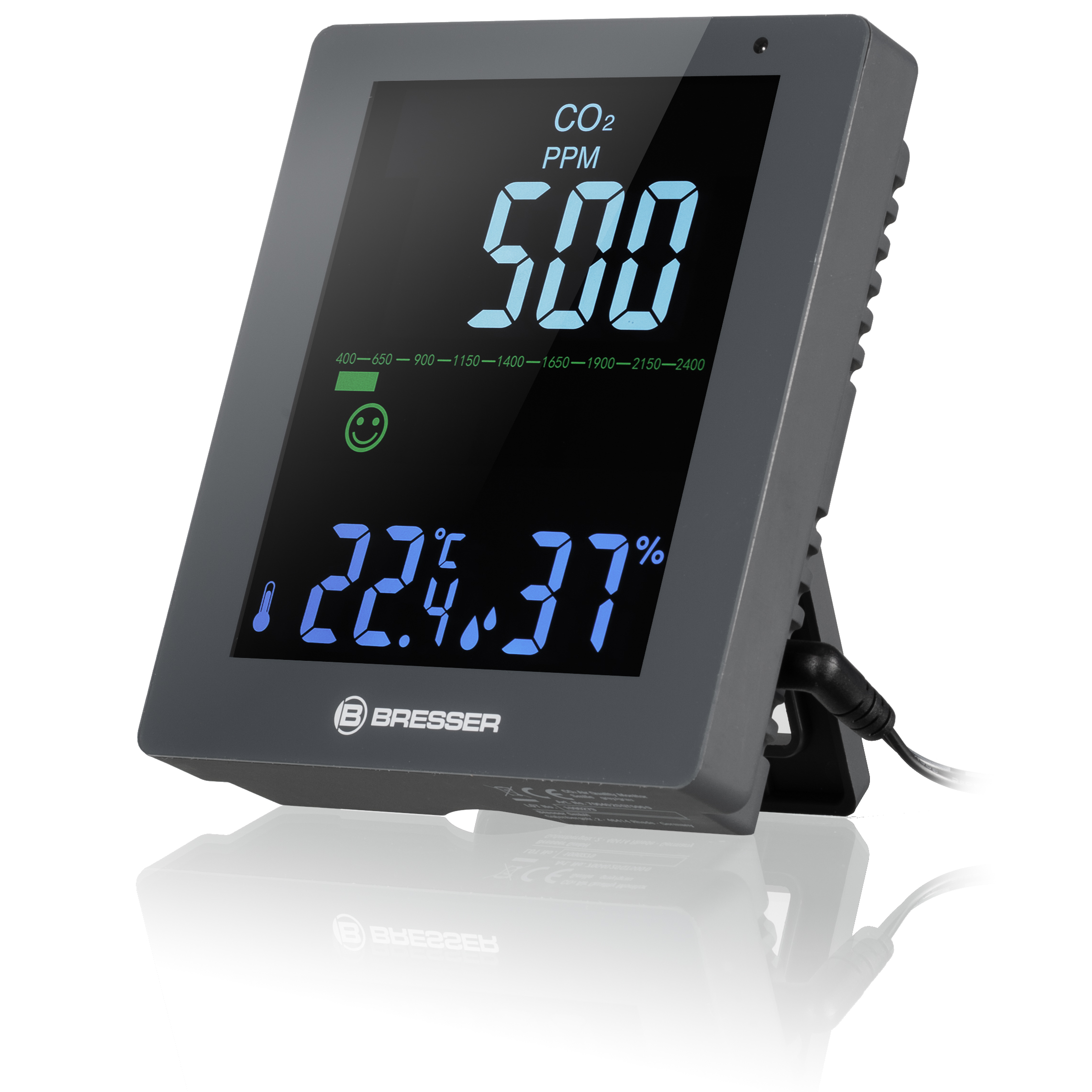 Bresser Smile Thermo-hygro-CO2 måler Indendörs Grey
