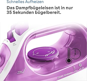 Braun TexStyle 3 SI 3030 PU Dampstrygejern 2300W Grå Pink vit