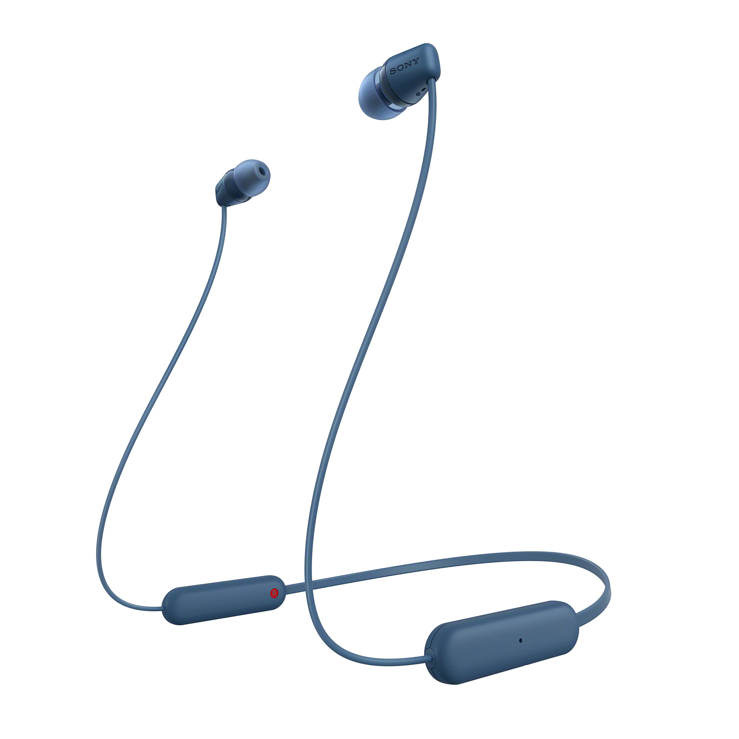 Sony WI-C100 trådlös Earbuds Blå