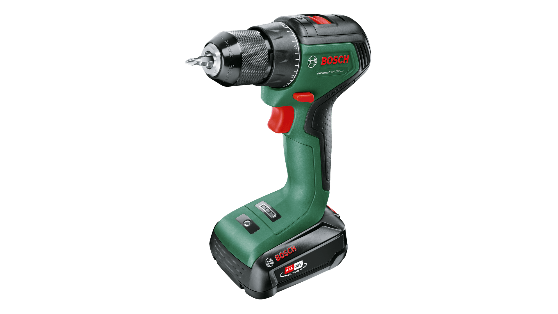 Bosch UniversalDrill 18V-60 Bore-/skruemaskine Med batteri Intet batteri Nöglelös borepatron