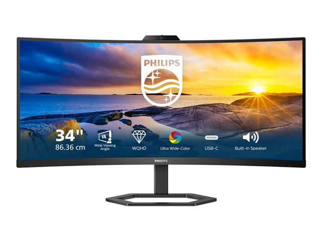 Philips 34E1C5600HE 34 VA 3440 x 1440 (UltraWide) HDMI DisplayPort USB-C 100Hz Dockingskärm