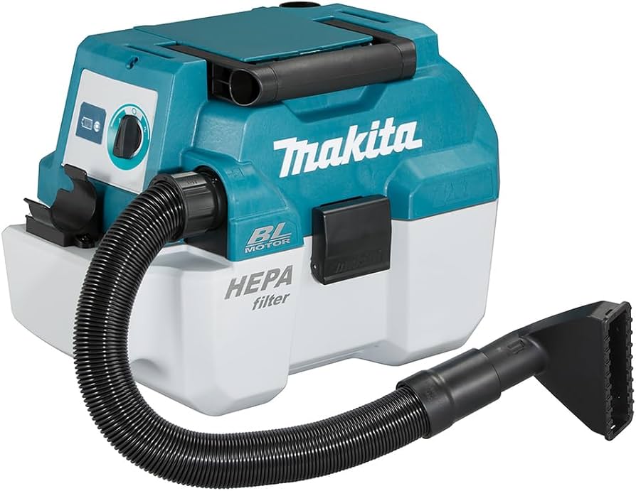 Makita DVC750LZX1 stöv-udsuger Blå, vit 7,5 L 55 W