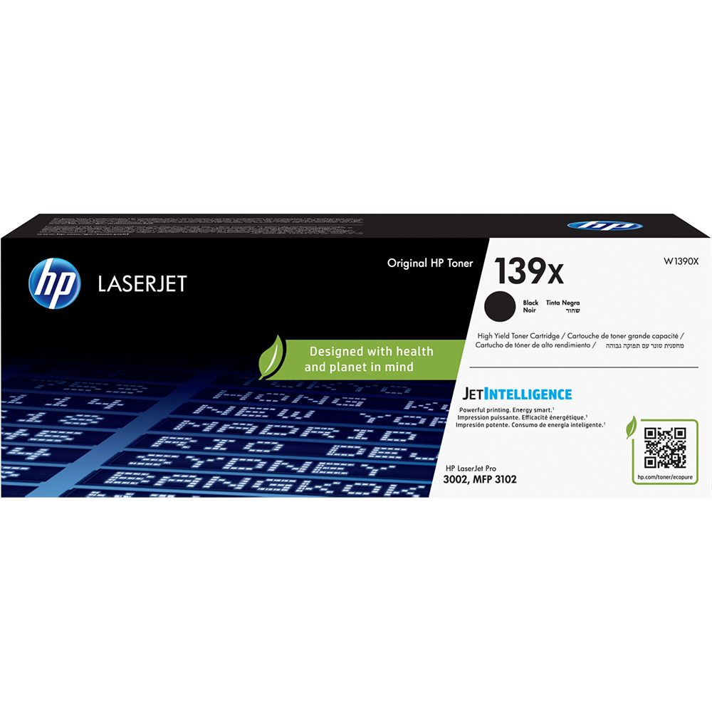 HP 139X svart 4000 sidor Toner W1390X