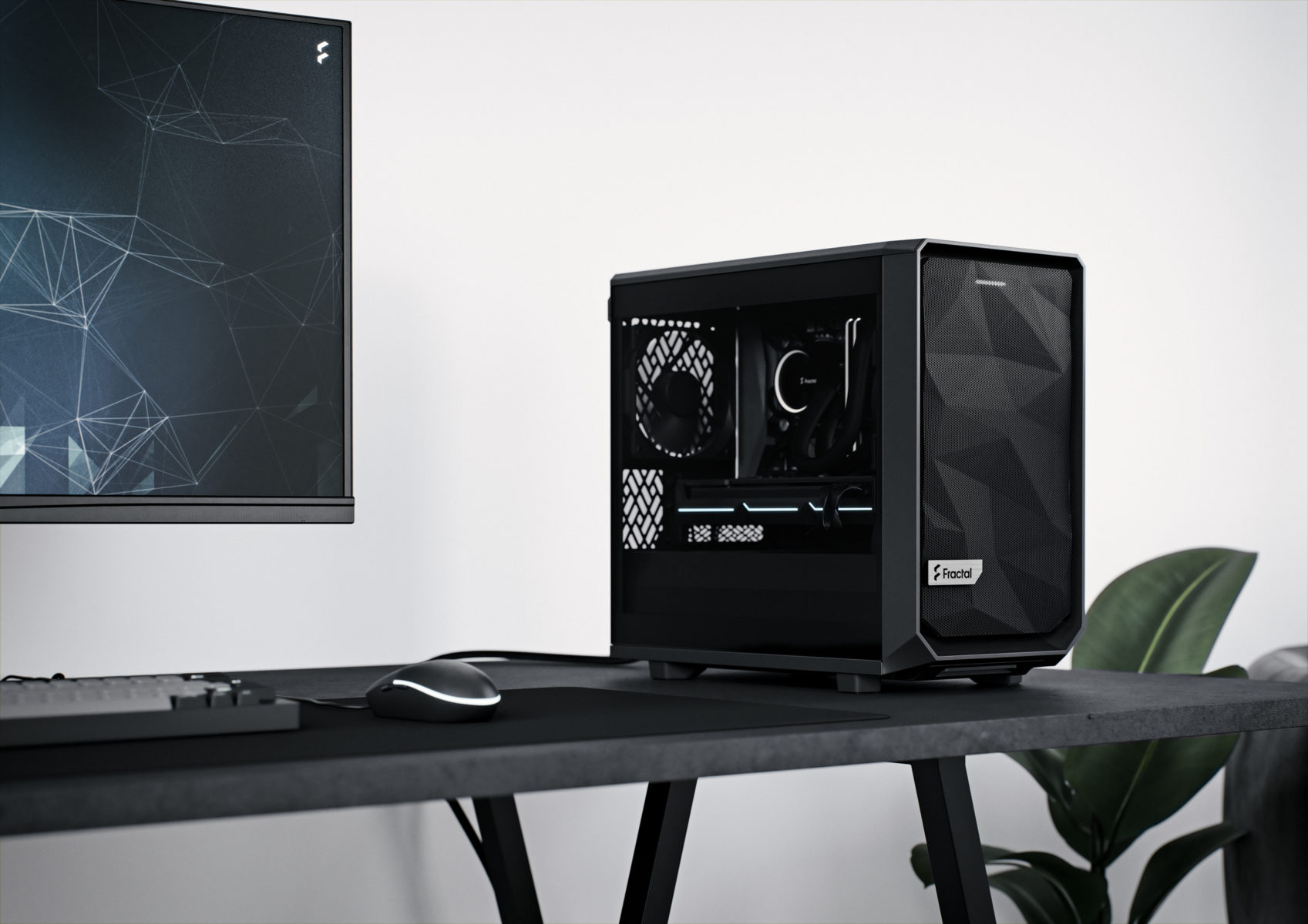 Fractal Design Meshify 2 Nano Tower Mini ITX svart