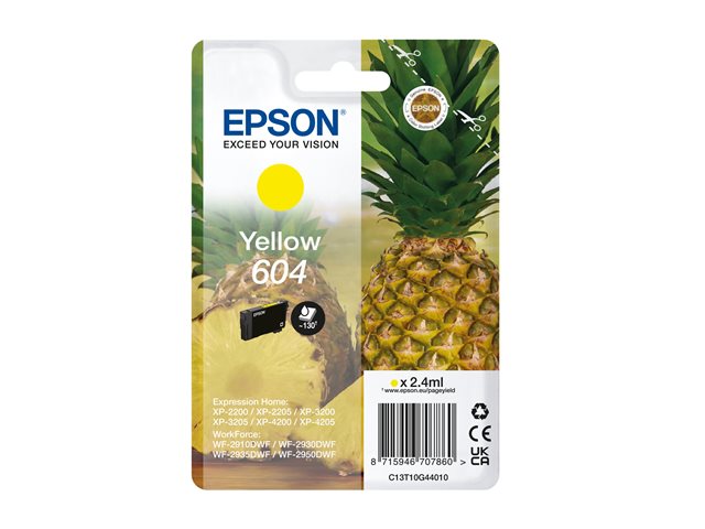Epson 604 Gul bläck C13T10G44010