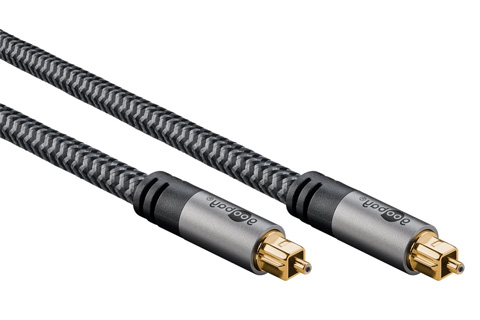 Goobay 59608 Digital lydkabel vit 1m