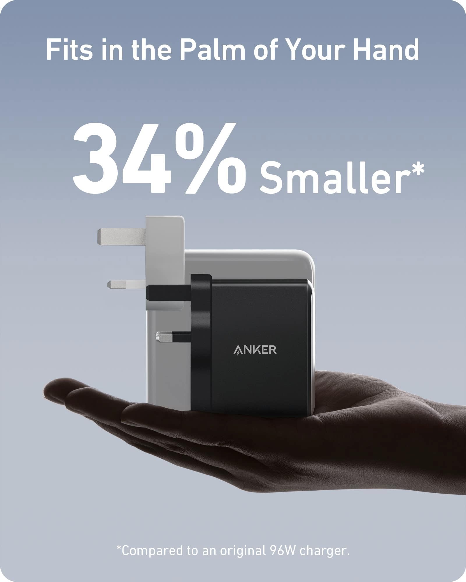 Anker Adapter 100Watt 1xUSB-A 2.0 2xUSB-C
