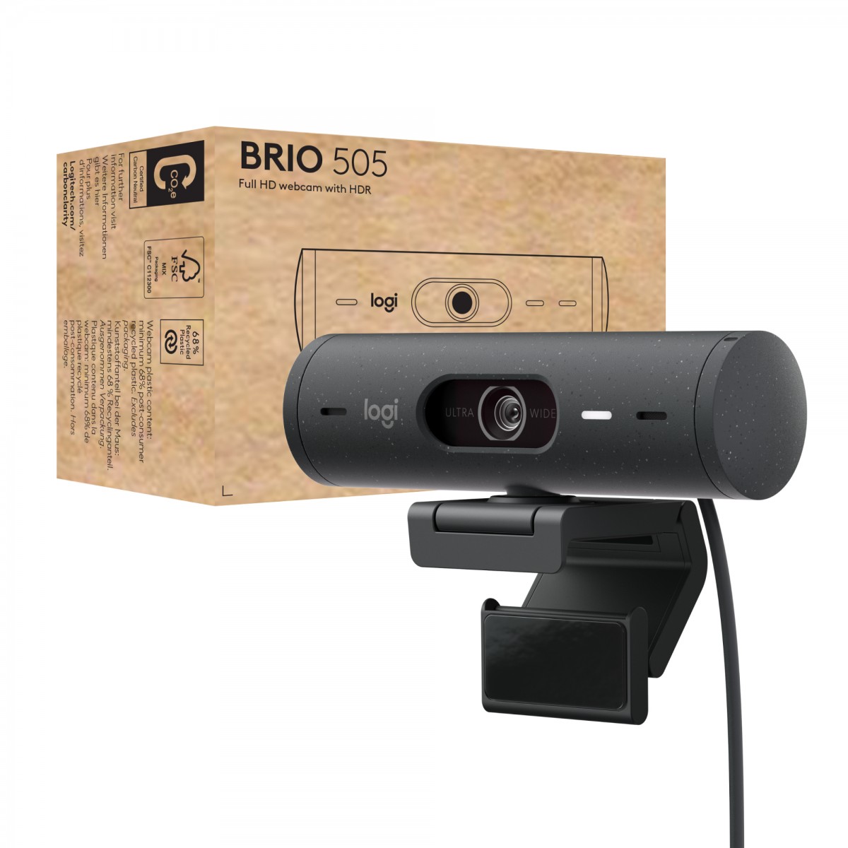 Logitech BRIO 505 1920 x 1080 Webcam