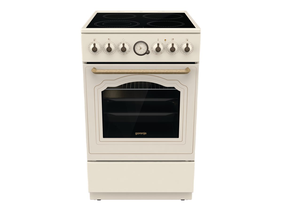 Gorenje Classico GECS5B70CLI Komfur Fritstående Keramisk kogeplade Elfenben