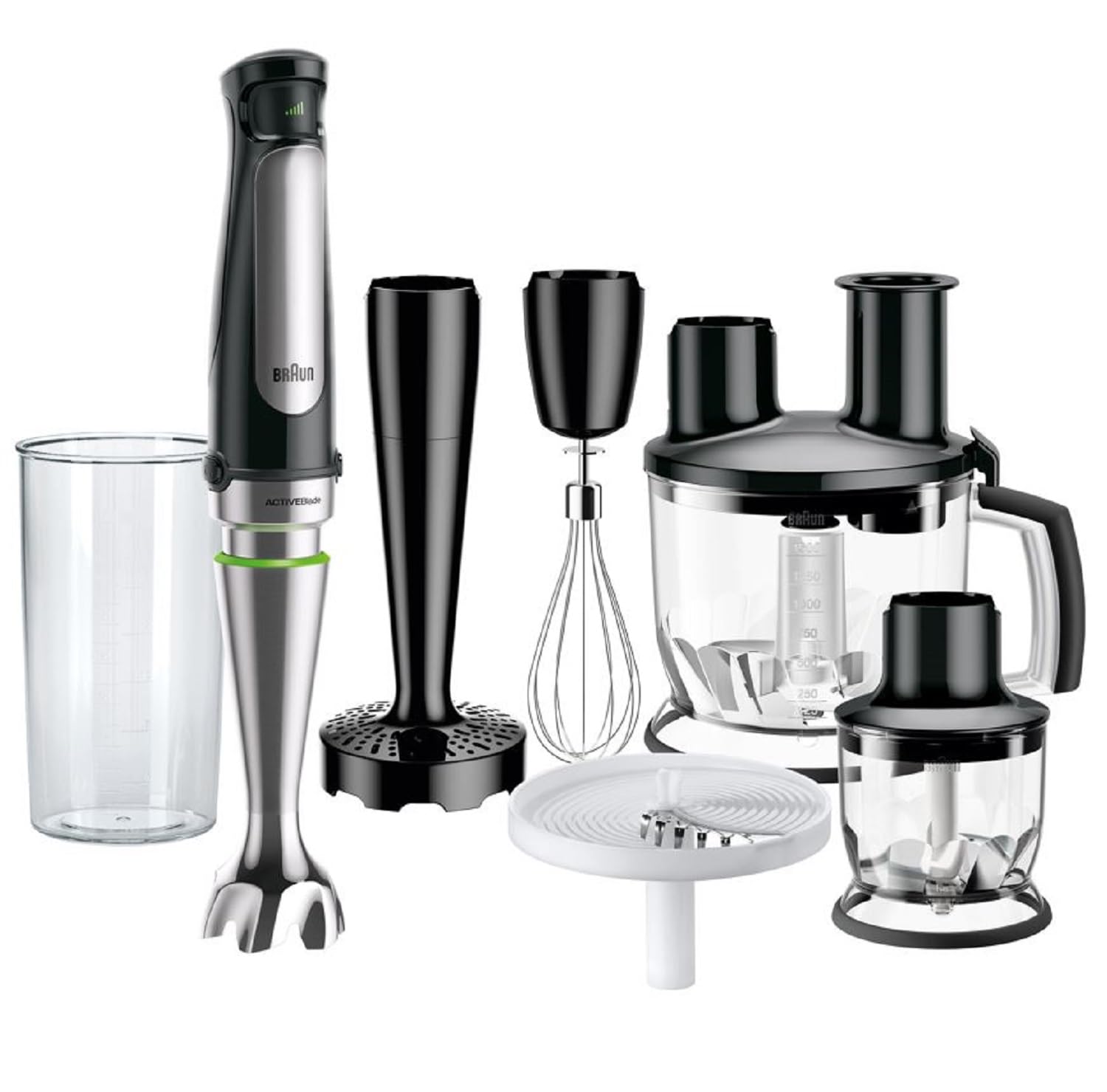 Braun Multiquick 7 MQ 7075X Stavblender Premium svart/börstet rustfrit stål