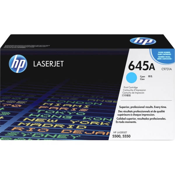 HP 645A Cyan 12000 sidor Toner C9731A