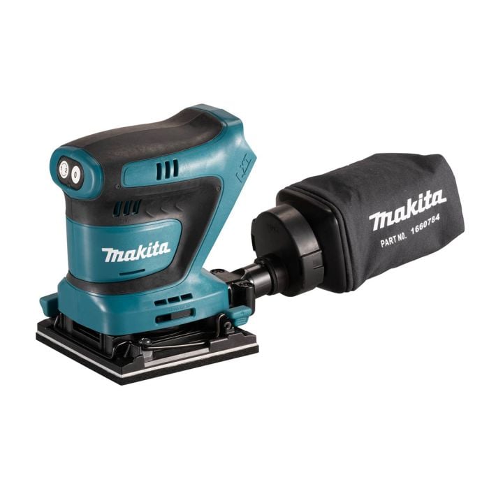 Makita DBO480Z Rystepudser 18V Batteri och lader Icke inkluderet