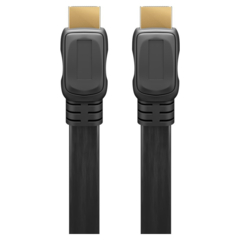 Goobay Slim HDMI 2.0 han med Ethernet Fladt Kabel 4K 60Hz 3 m svart