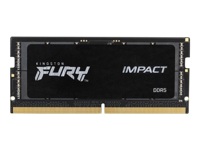 Kingston FURY Impact DDR5 SDRAM 32GB kit CL40 On-die ECC SO DIMM 262-PIN