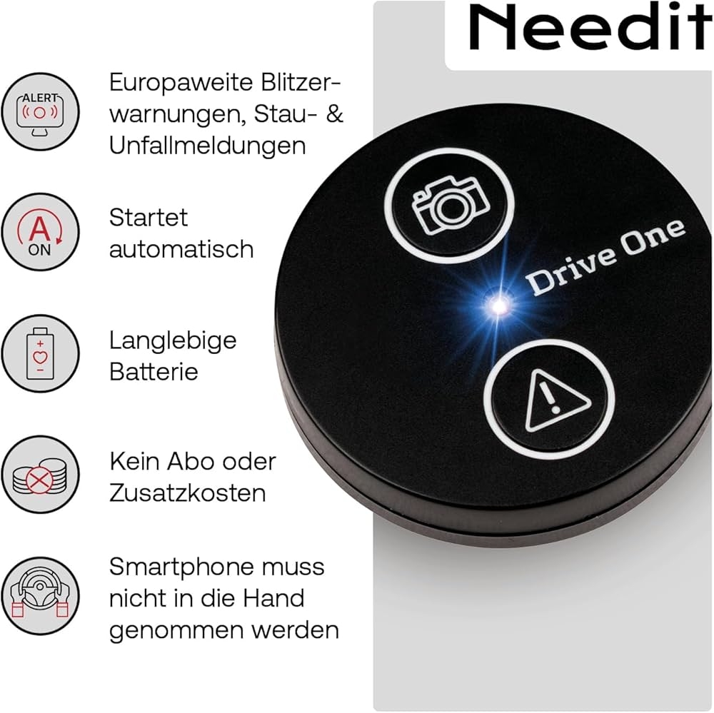 Needit Drive One radar/LIDAR detektor svart