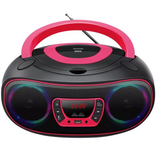 DENVER TCL-212BT Boombox svart Pink