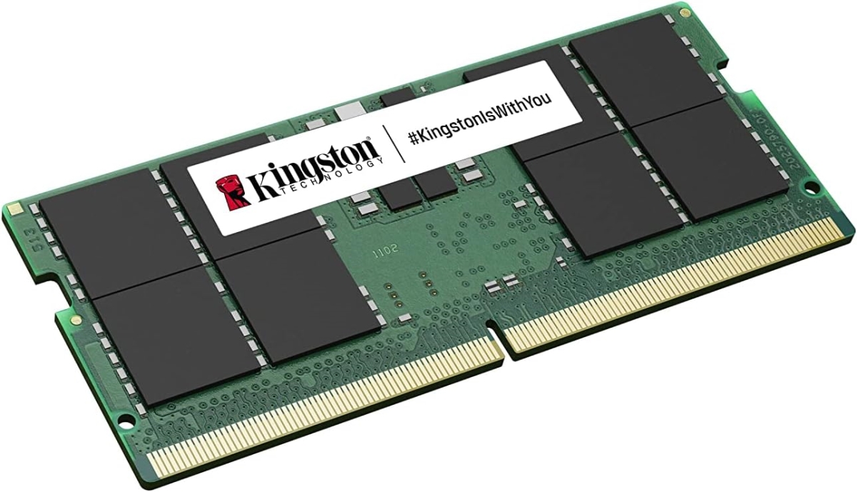 Kingston ValueRAM DDR5 SDRAM 8GB CL46 On-die ECC SO DIMM 262-PIN