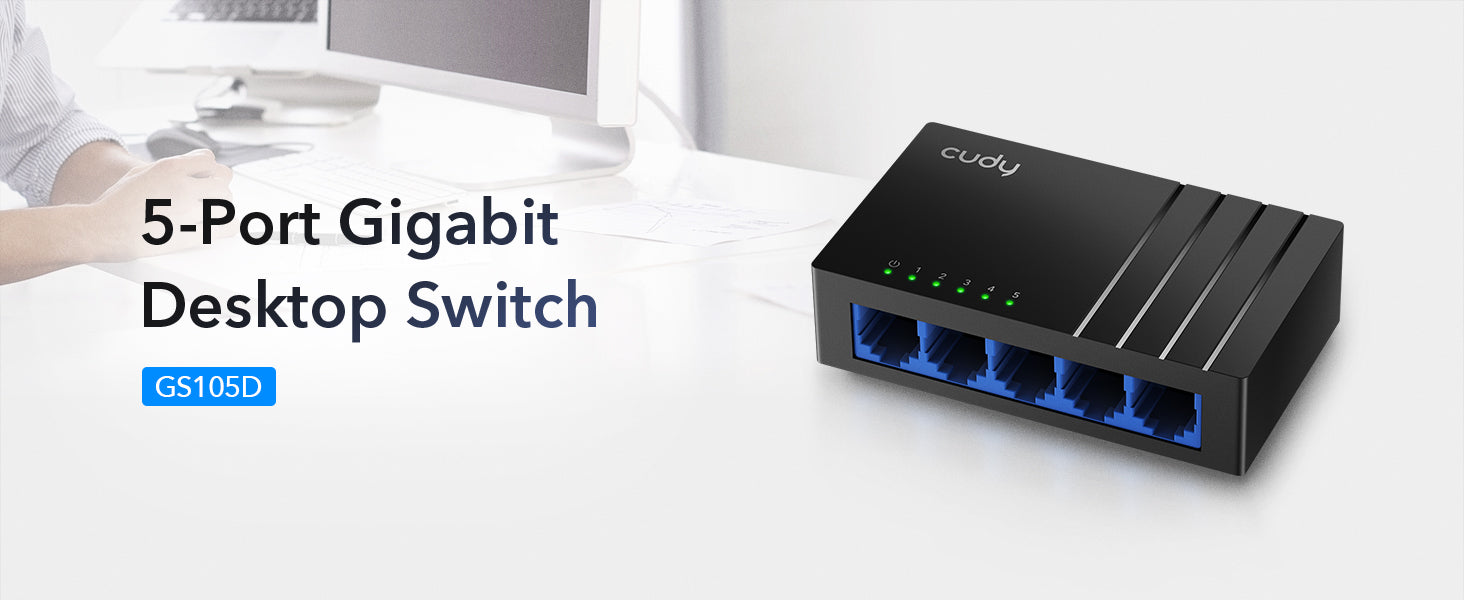 Cudy GS105D Switch 5-porte Gigabit Ethernet