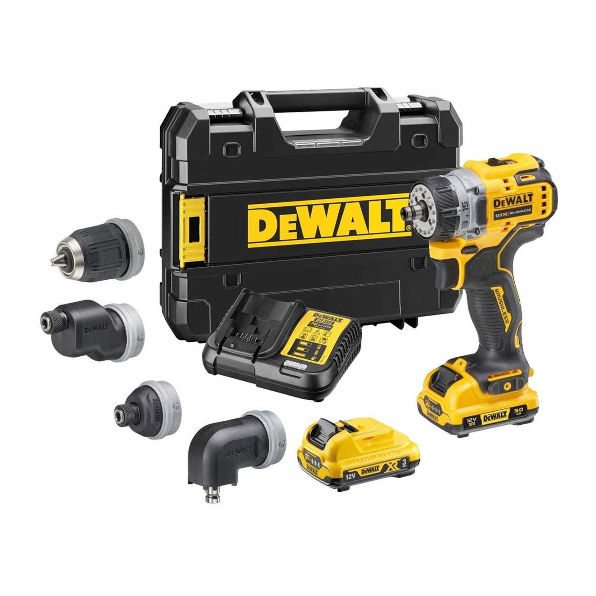 DeWalt 12V XR DCD703L2T-QW Multi-Head Bore-/skruemaskine 2x3Ah