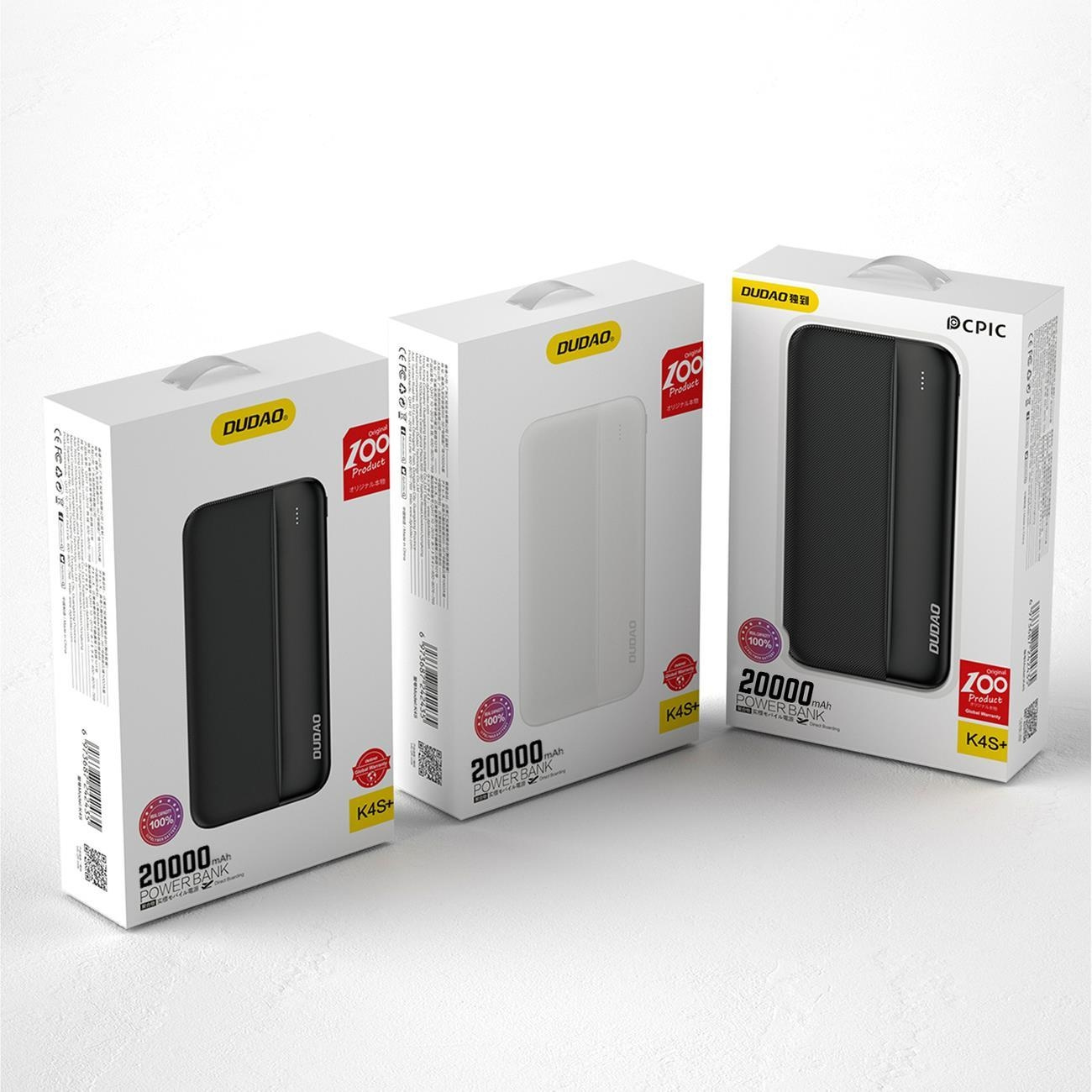 Dudao K4S+ powerbank 20000mAh 10Watt white
