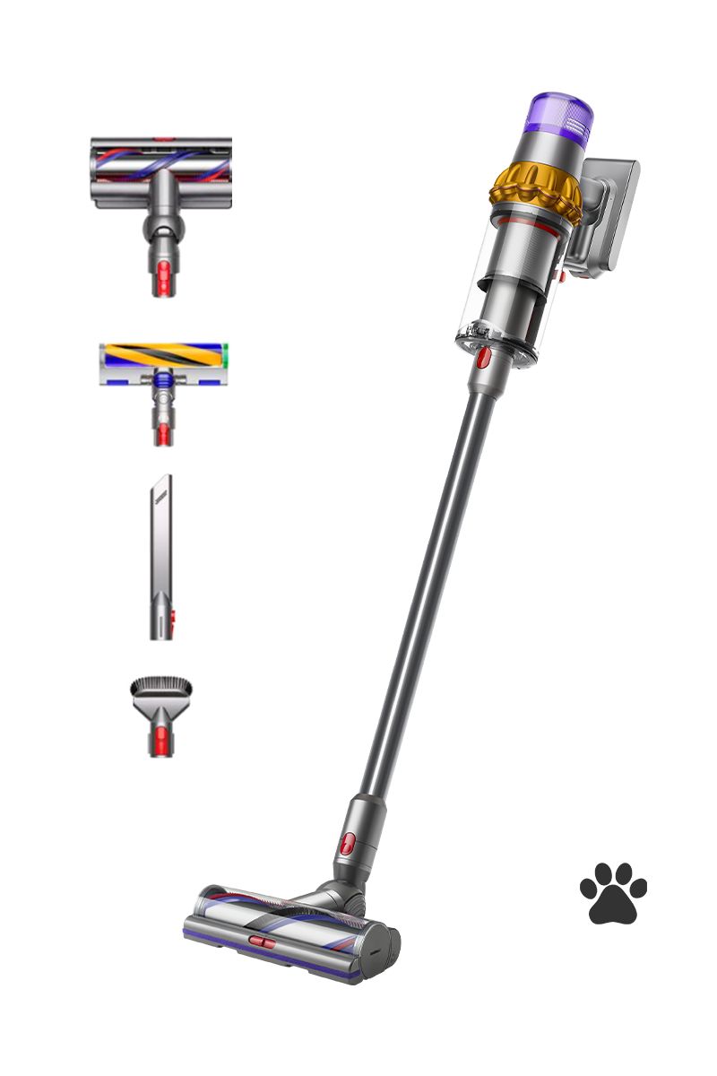 Dyson V15 Detect Absolute Gul/nikkel (2023) Dammsugare Pind/håndholdt