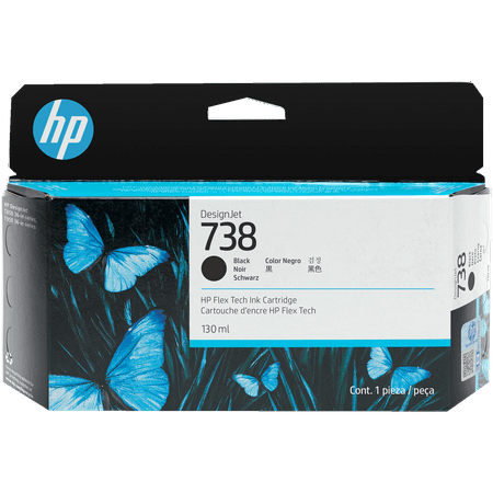 HP 738 svart bläck