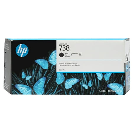 HP 738 svart bläck