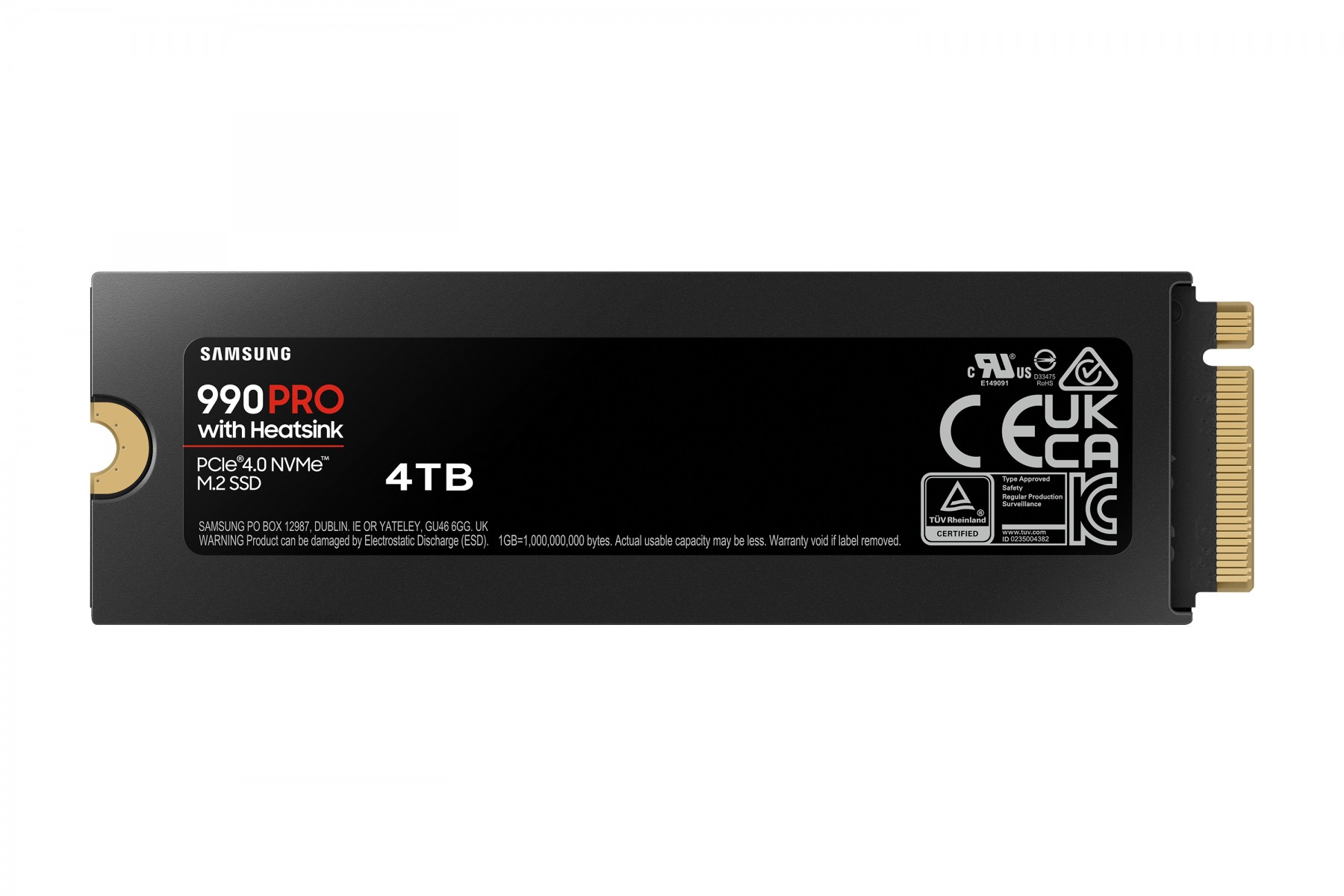 Samsung 990 PRO SSD MZ-V9P4T0GW 4TB M.2 PCI Express 4.0 x4 (NVMe)