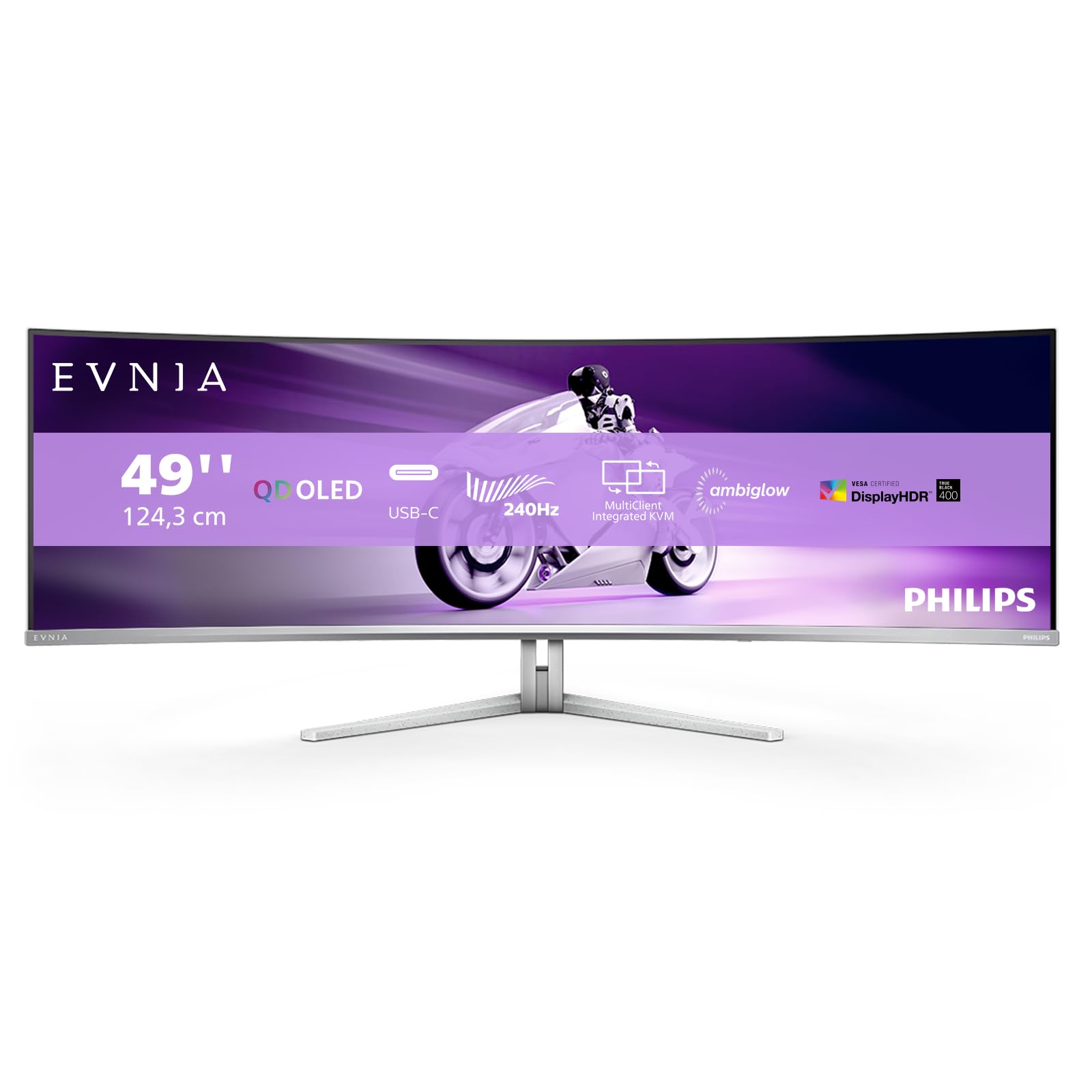 Philips Evnia 8000 49M2C8900 49 5120 x 1440 (UltraWide) HDMI DisplayPort USB-C 240Hz Dockingskärm