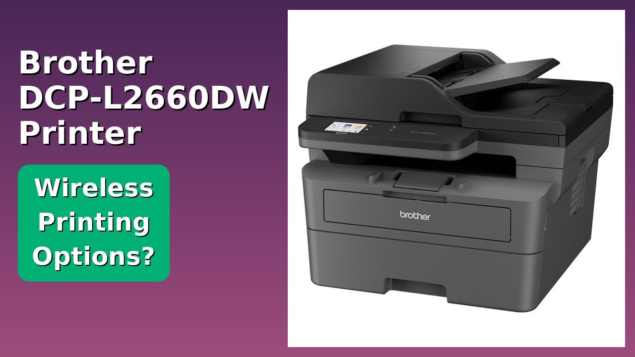 Brother DCP-L2660DW trådlös Alt-i-En svart/vit Laserprinter