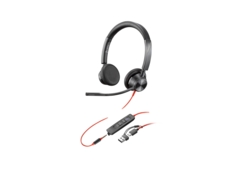 HP Poly Blackwire 3325 Kablet hörlurar svart