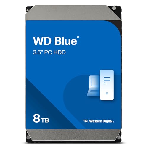 WD Blue hårddisk WD80EAAZ 8TB 3.5 Serial ATA-600 5640rpm