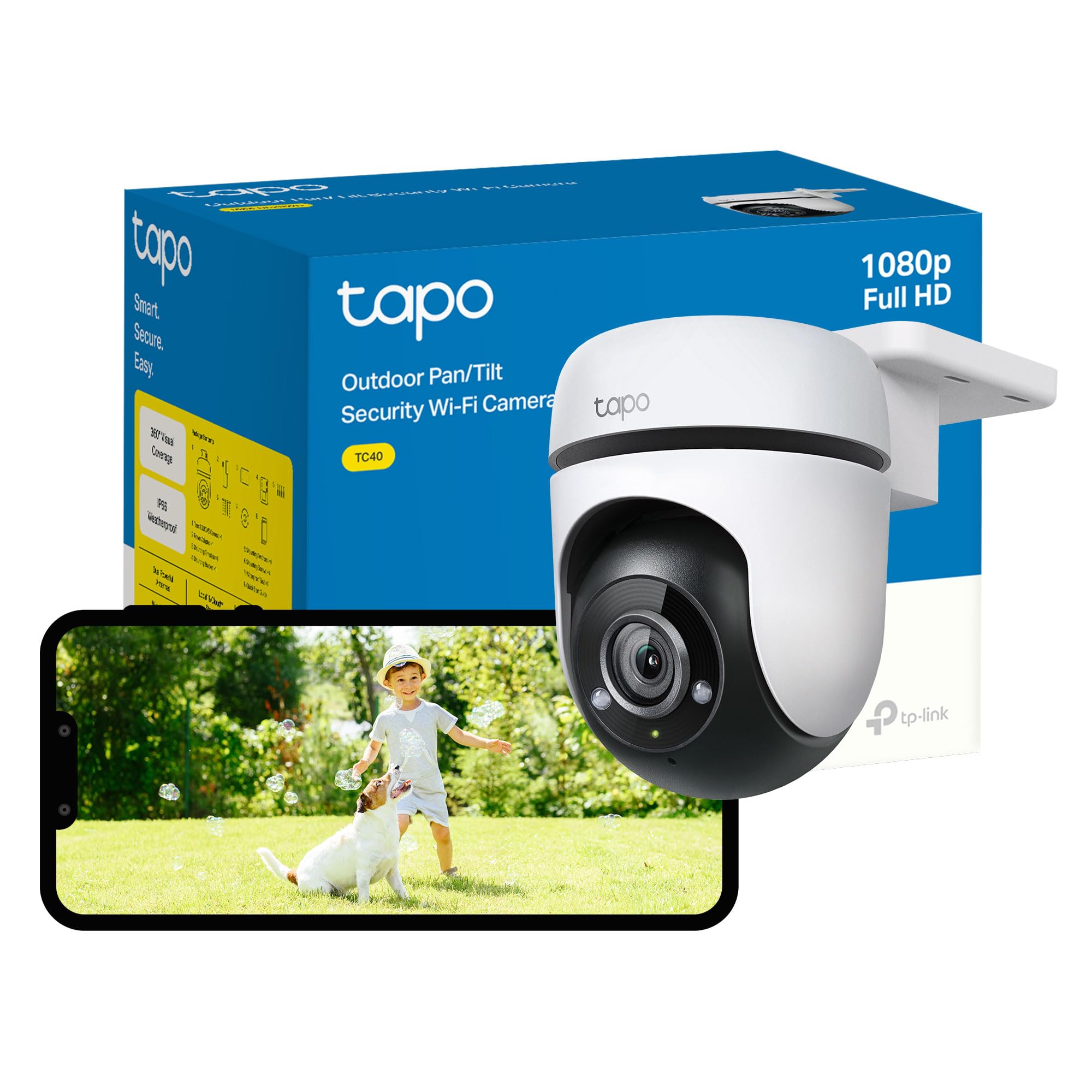 Tapo TC40 Netvärksovervågningskamera Udendörs 1920 x 1080