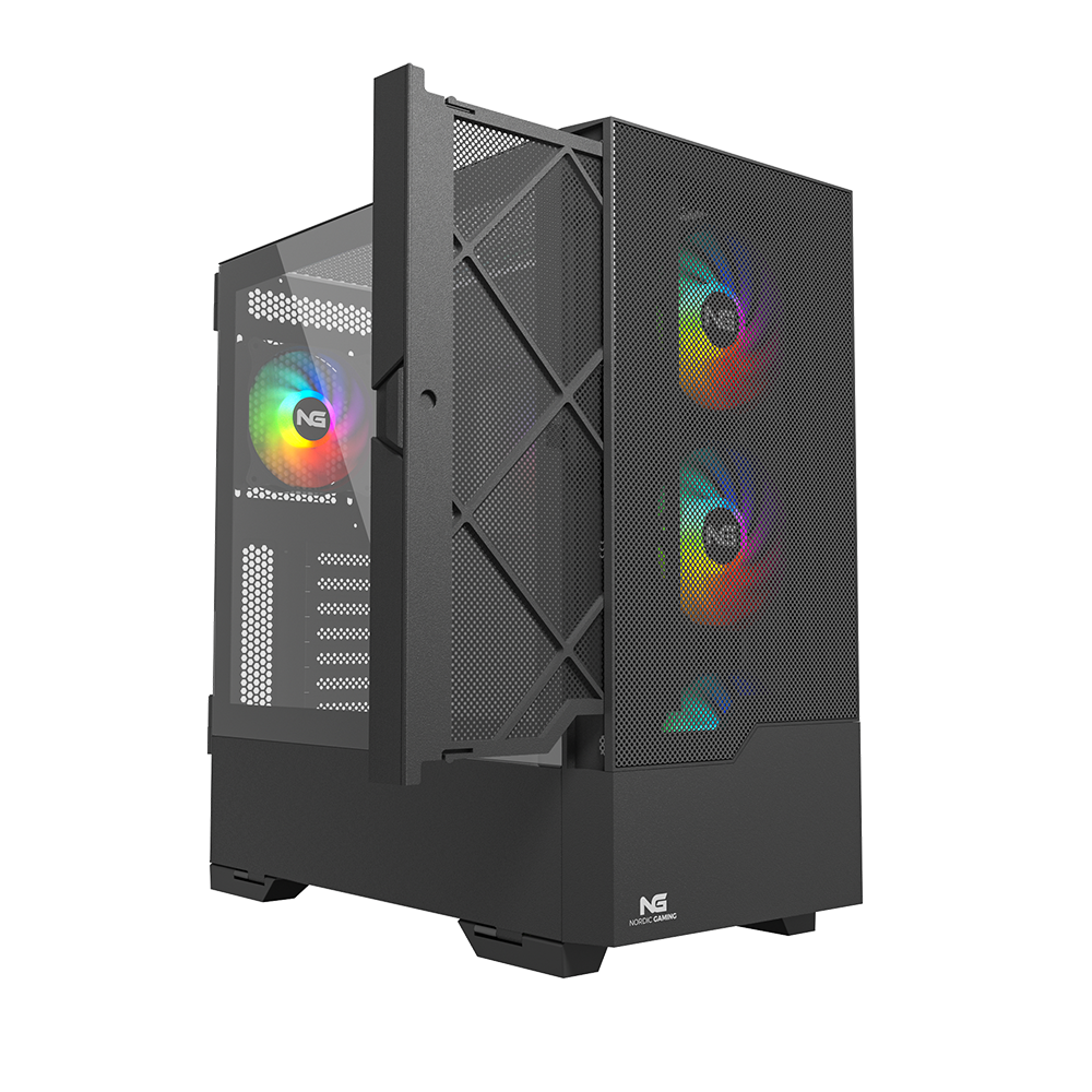 Nordic Gaming Munin RGB Tower ATX svart