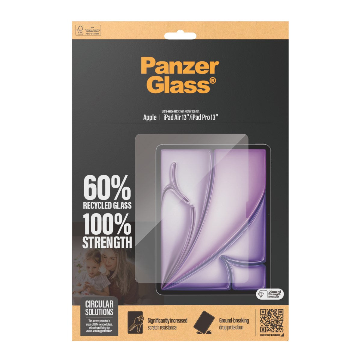 PanzerGlass Skärmskydd iPad Air 11 2024 | iPad 10.9 | Ultra-Wide Fit