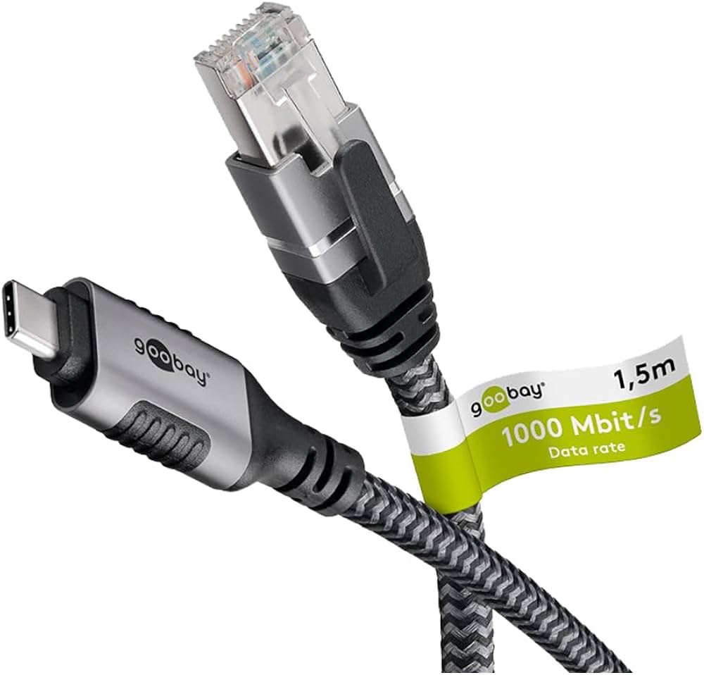 Goobay USB-C 3.1 till RJ45 netvärksadapter 3 m CAT6 1 Gbit/s