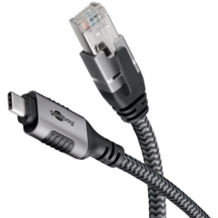 Goobay USB-C 3.1 till RJ45 netvärksadapter 15 m CAT6 1 Gbit/s