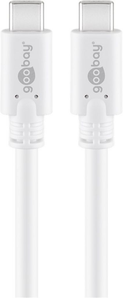Goobay USB-C 2.0 60W PD 0.5m vit