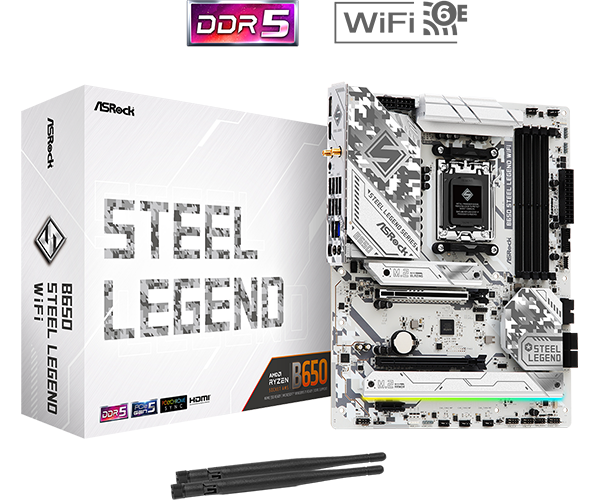 ASRock B650 Steel Legend WiFi ATX Socket AM5 AMD B650