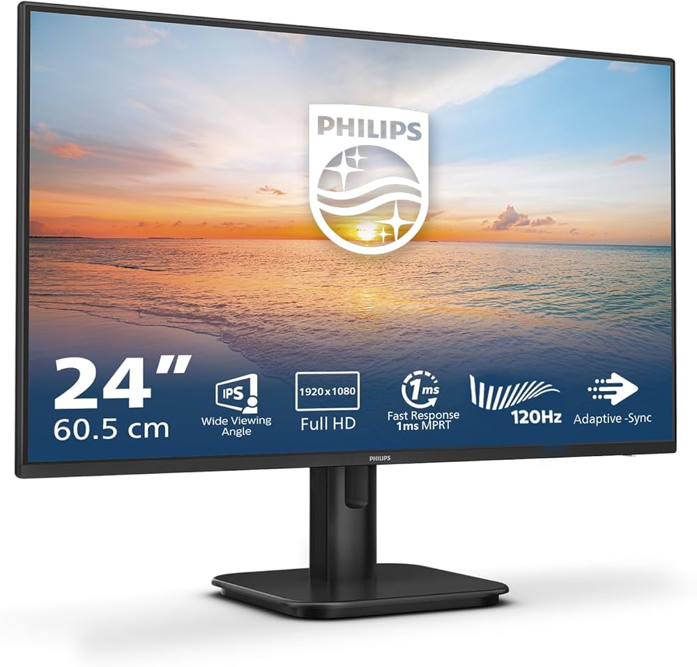 Philips 24E1N1100A 24 IPS 1920 x 1080 (Full HD) VGA (HD-15) HDMI 100Hz