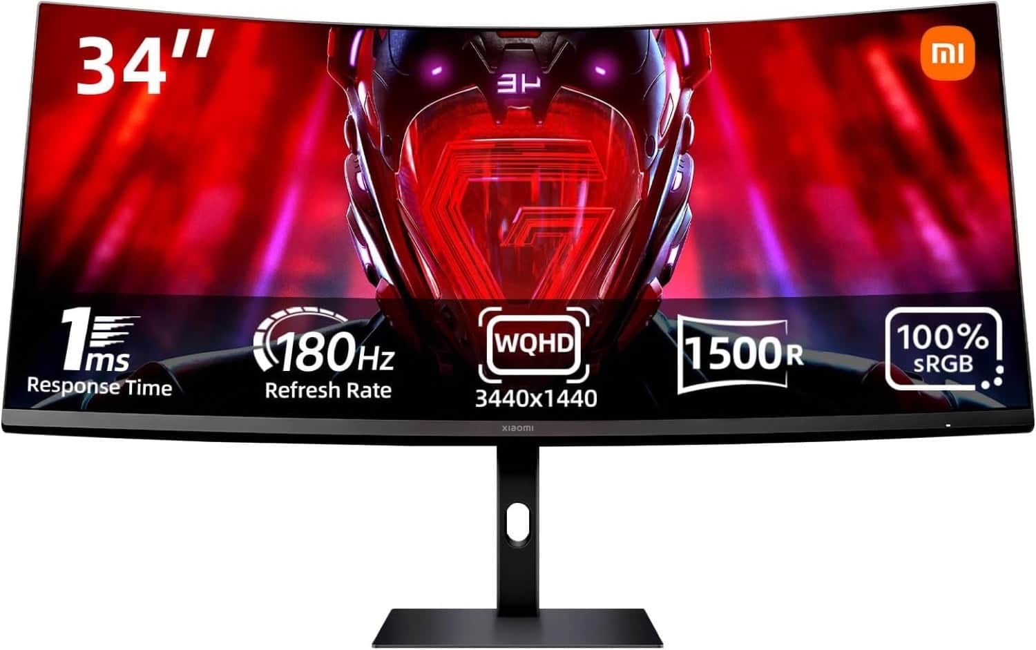 Xiaomi 34 3440 x 1440 (UltraWide) Curved Gaming HDMI DisplayPort 180Hz