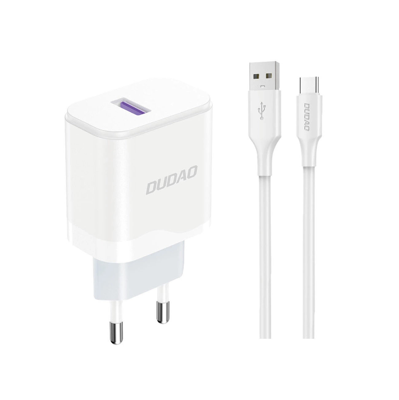 Dudao A20EUT Adapter 18Watt 1xUSB-C (1m USB-A to USB-C cable included)