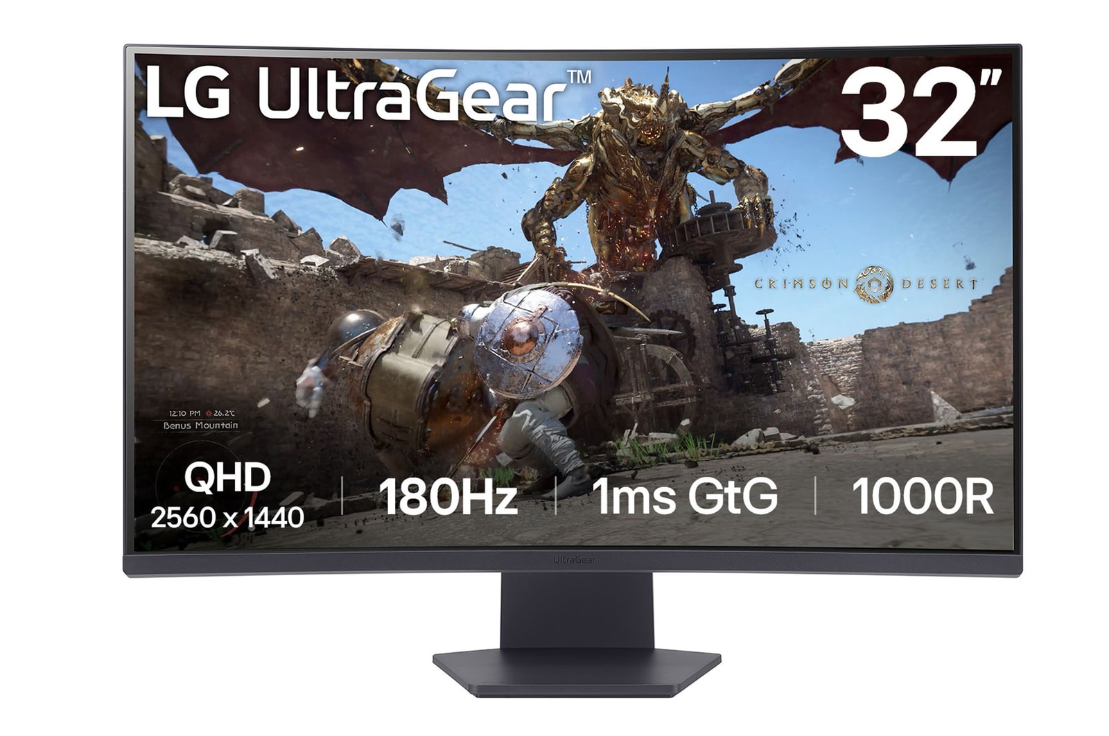 LG UltraGear 32GS60QC-B 32 VA 2560 x 1440 (2K) HDMI DisplayPort 180Hz