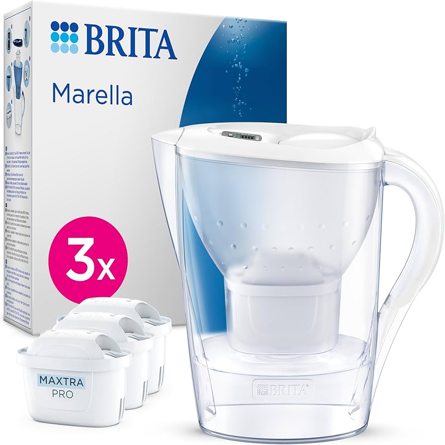 BRITA Marella Vandfilterkande 2.4L vit + 3x Maxtra Pro PP