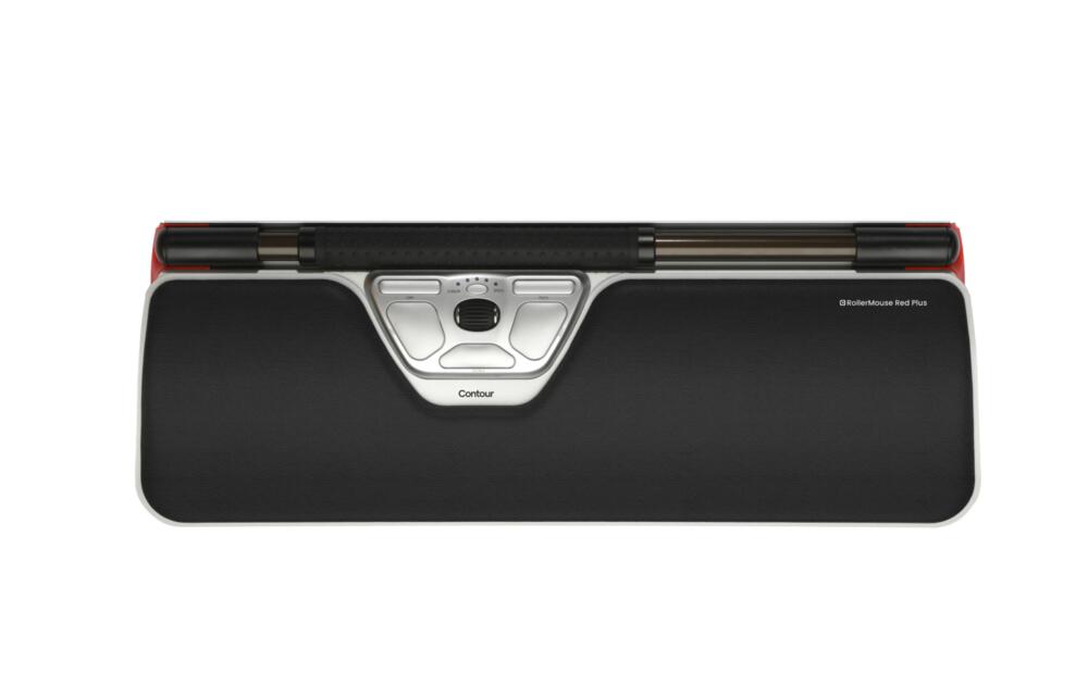 Contour RollerMouse Red Plus svart Silver Central pegenhed