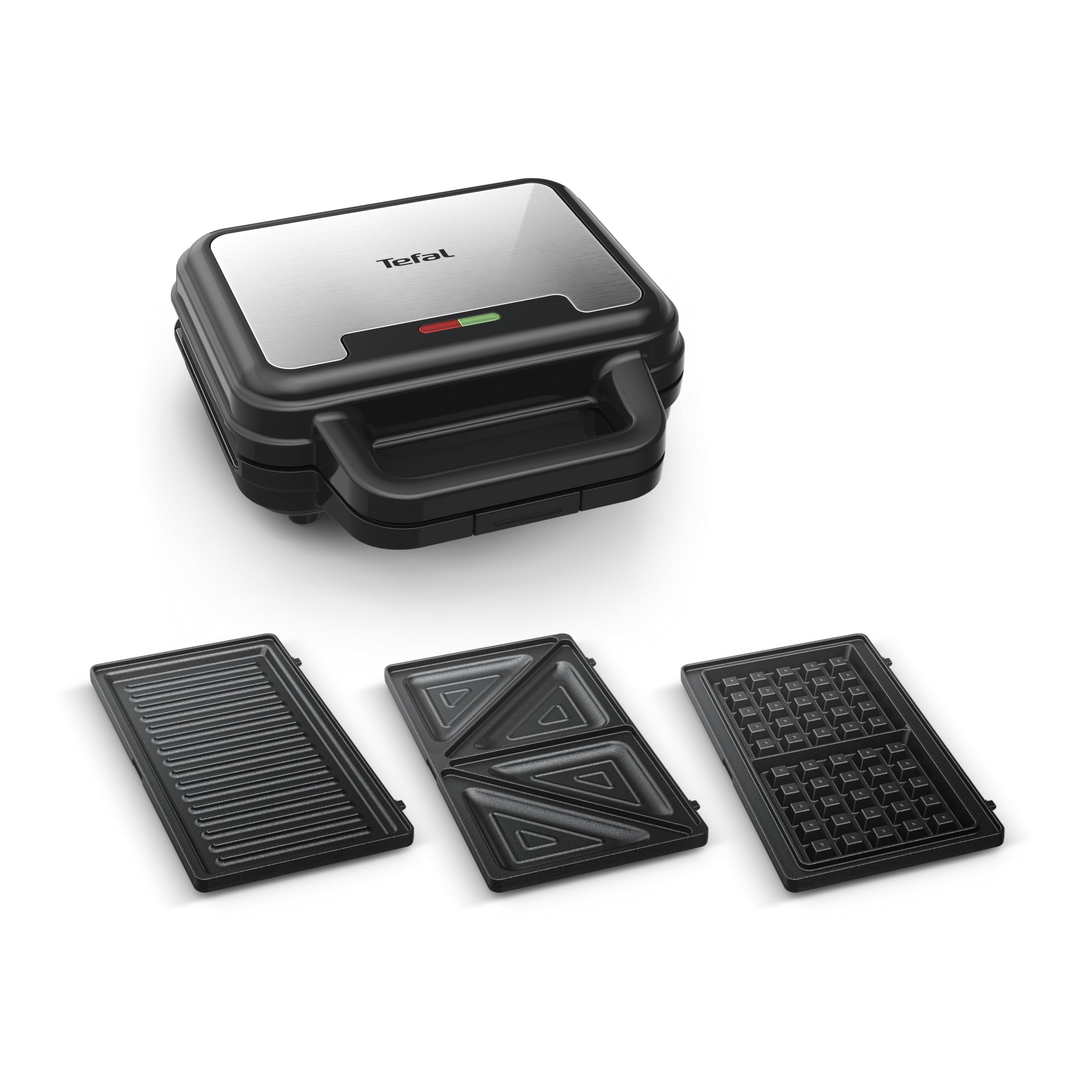 Tefal Ultra Compact SW383D10 Sandwichmaker / vaffeljern / paninimaskine Rustfrit stål