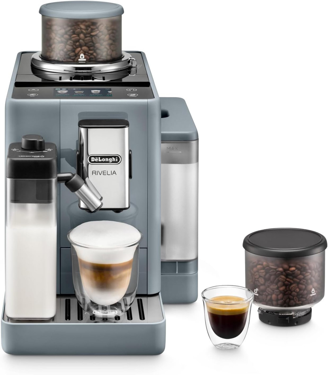 De'Longhi Rivelia EXAM440.55.G Automatisk kaffemaskine Stengrå