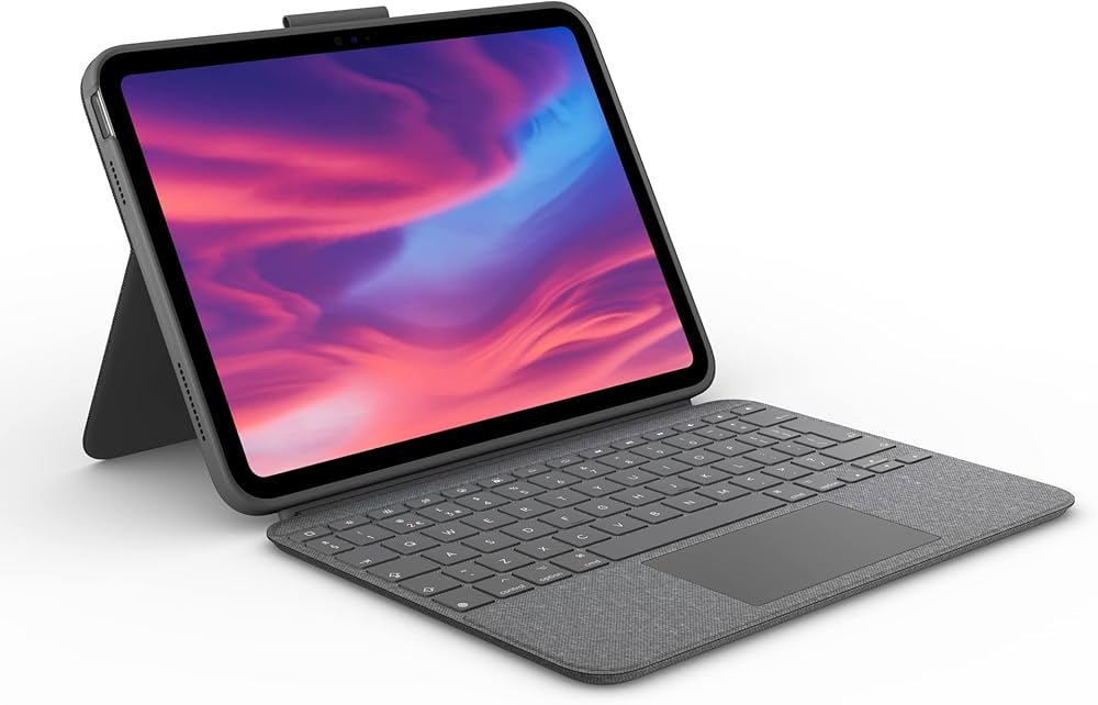 Logitech Combo Touch tangentbord och folio-kasse Saks Ja Kablet Tysk Apple 11-inch iPad Pro (M4)