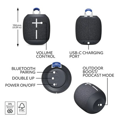 Ultimate Ears WONDERBOOM 4 Höjttaler svart